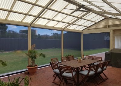 Beautiful outdoor window blinds in a NSW home