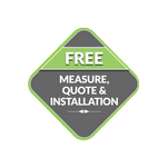 Free measure, quote & installation badge