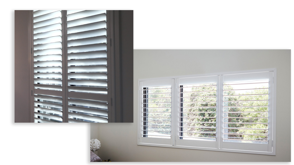 Two windows with Plantation Shutters