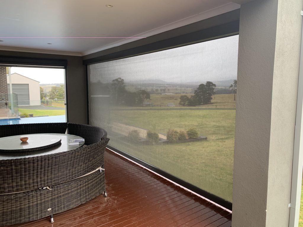 Beautiful patio blinds in Adelaide home
