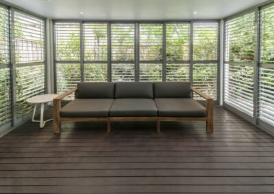 Outdoor plantation shutters are a great option to add extra style to your home