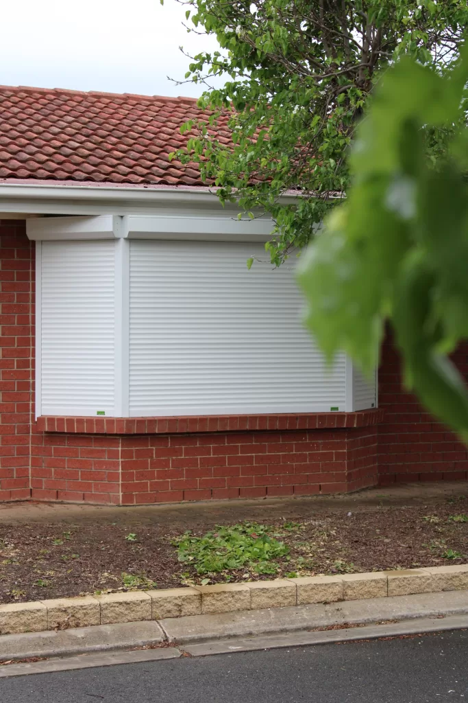 White roller shutters in Adelaide