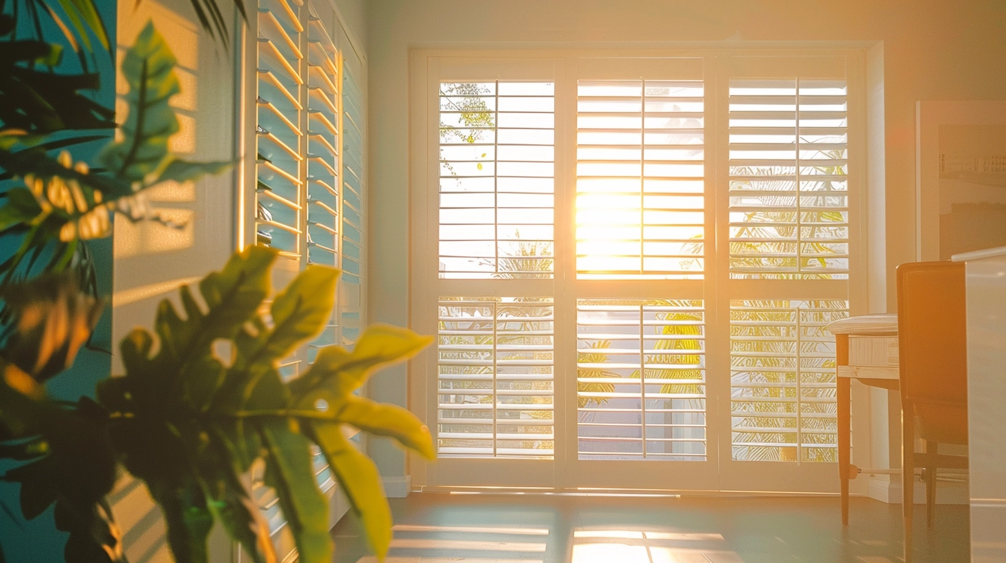 plantation shutters for sliding doors