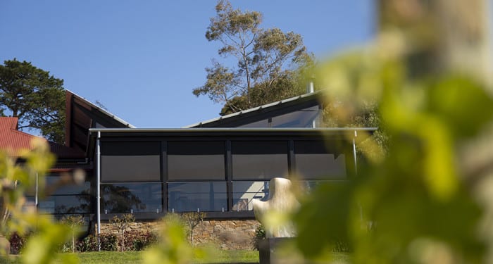 outdoor track-guided blinds